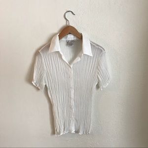 Vintage sheer button down